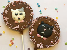 Load image into Gallery viewer, Kitty Cat Milk Chocolate Lollies
