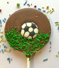 Load image into Gallery viewer, Football Milk Chocolate Lollies
